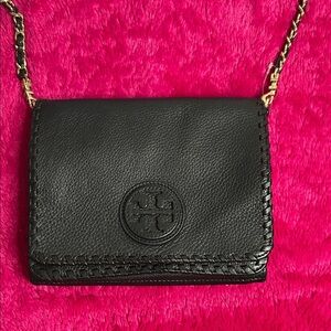 Tory Burch Black Leather Crossbody Bag